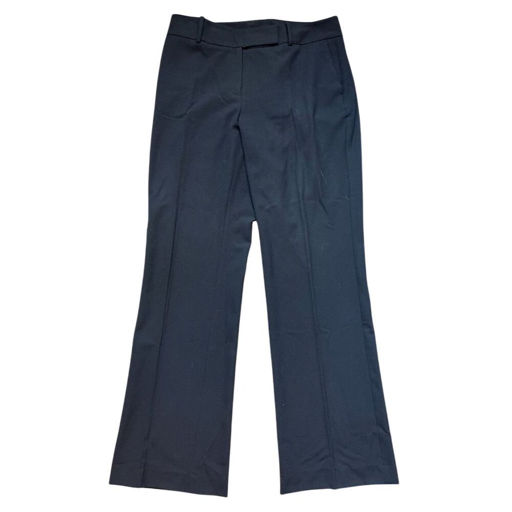 Ann Taylor Women's High-Rise Curvy Trousers Blue Black Size 6 Workwear